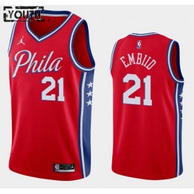 Dres Philadelphia 76ers Joel Embiid 21 2020-21 Jordan Brand Statement Edition Swingman - Dječji